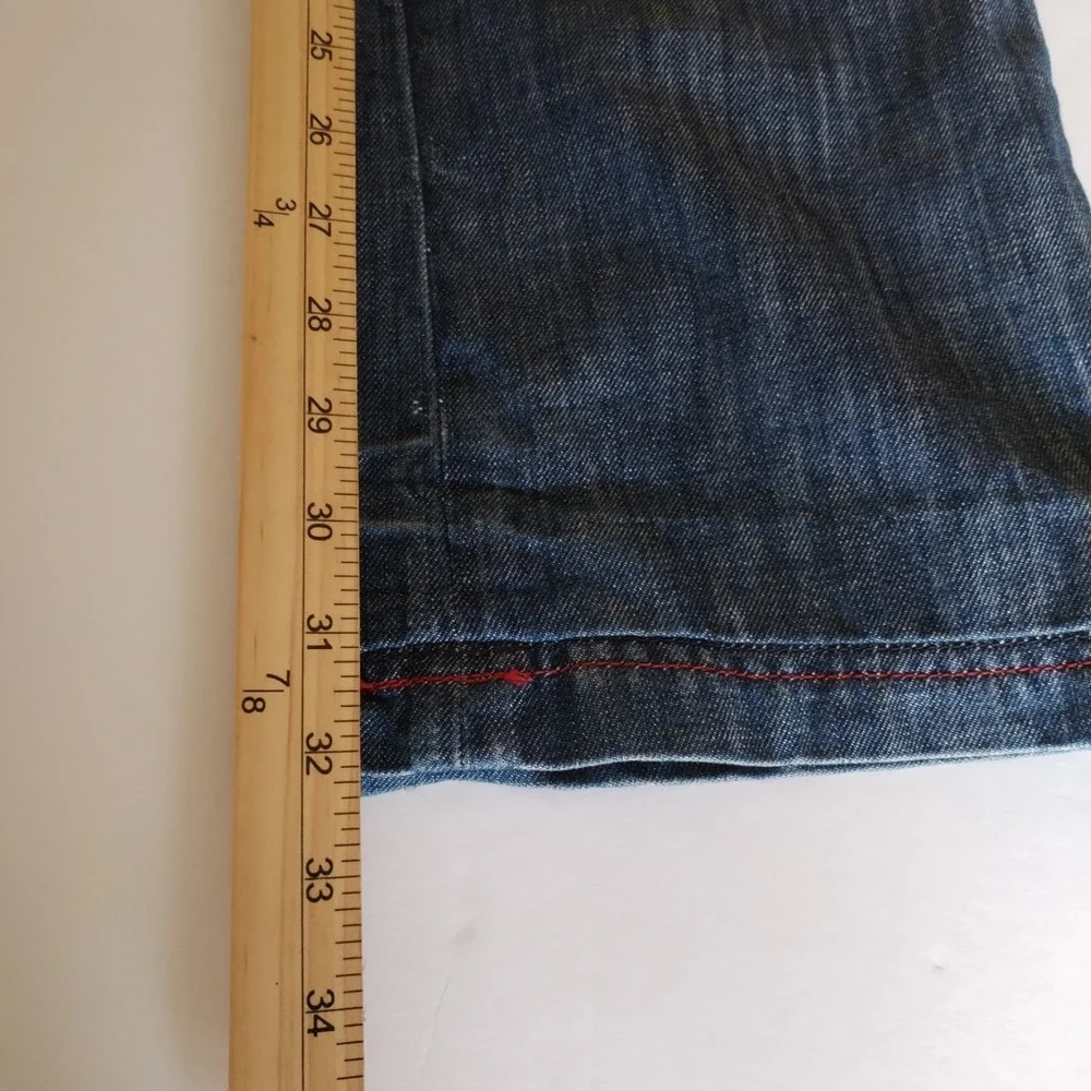 Antik Denim Men's Size 33 (Fits 34x32) Jeans Blue Medium‎ Wash Button Fly